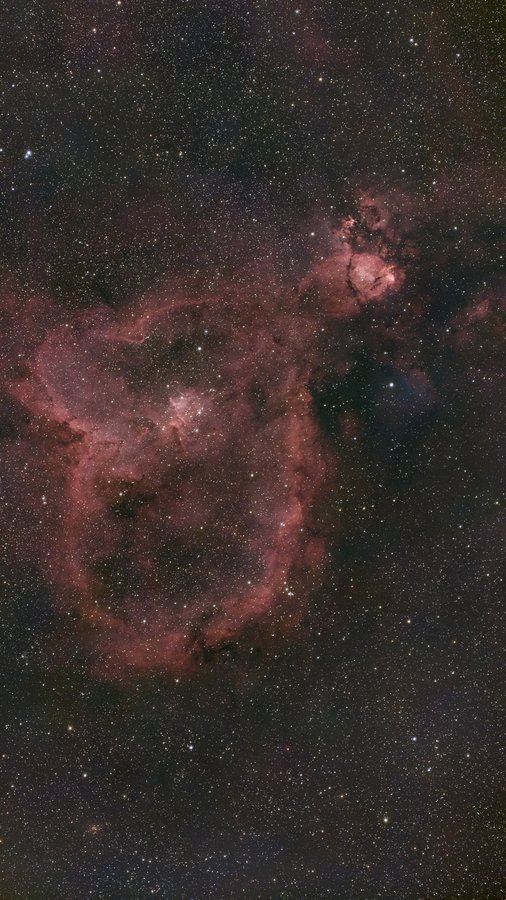 IC 1805 · Heart Nebula, Dark Sky Hosting, La Palma