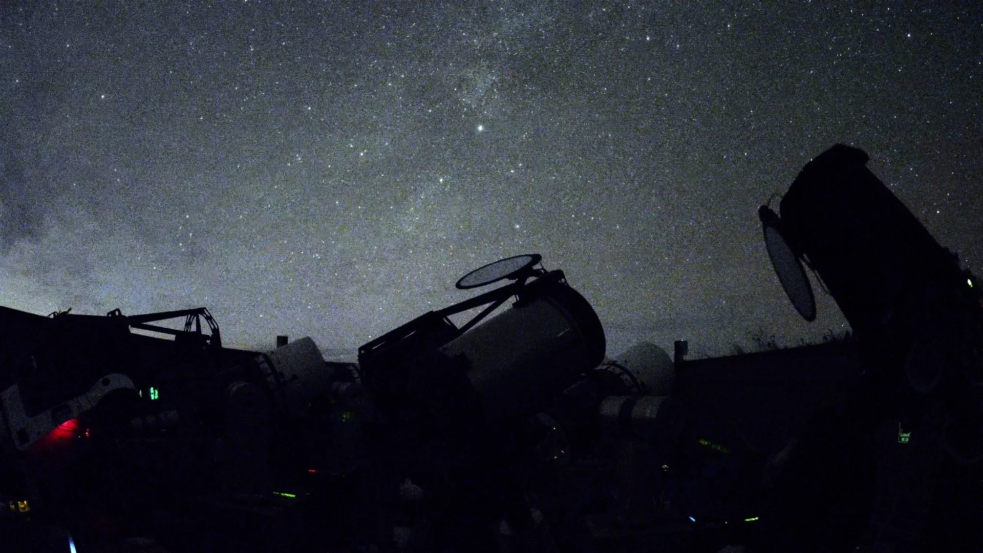 Milky Way over Dark Sky Hosting La Palma, captured by a CCTV security camera