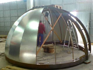 Temisas Observatory dome, designed and built by Carlos